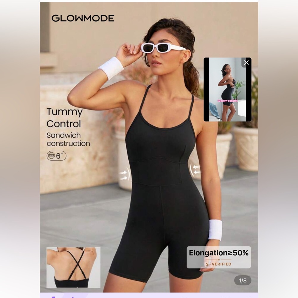 Women's Black Tummy Control Bodysuit, NWOT, XS